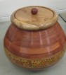 Redgum, Elm and Poplar lidded pot