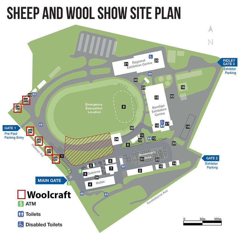 Sheep and Wool Show Site Plan